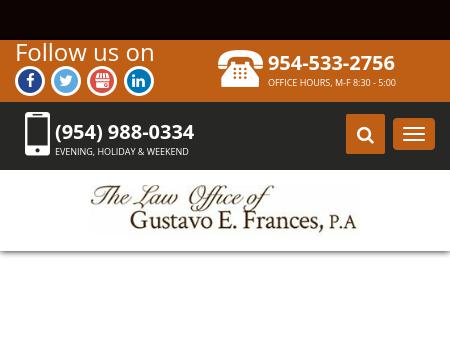 The Law Office Of Gustavo E. Frances, P.A.