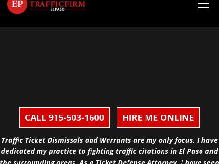 El Paso Traffic Ticket Firm - Attorney Robert Navar