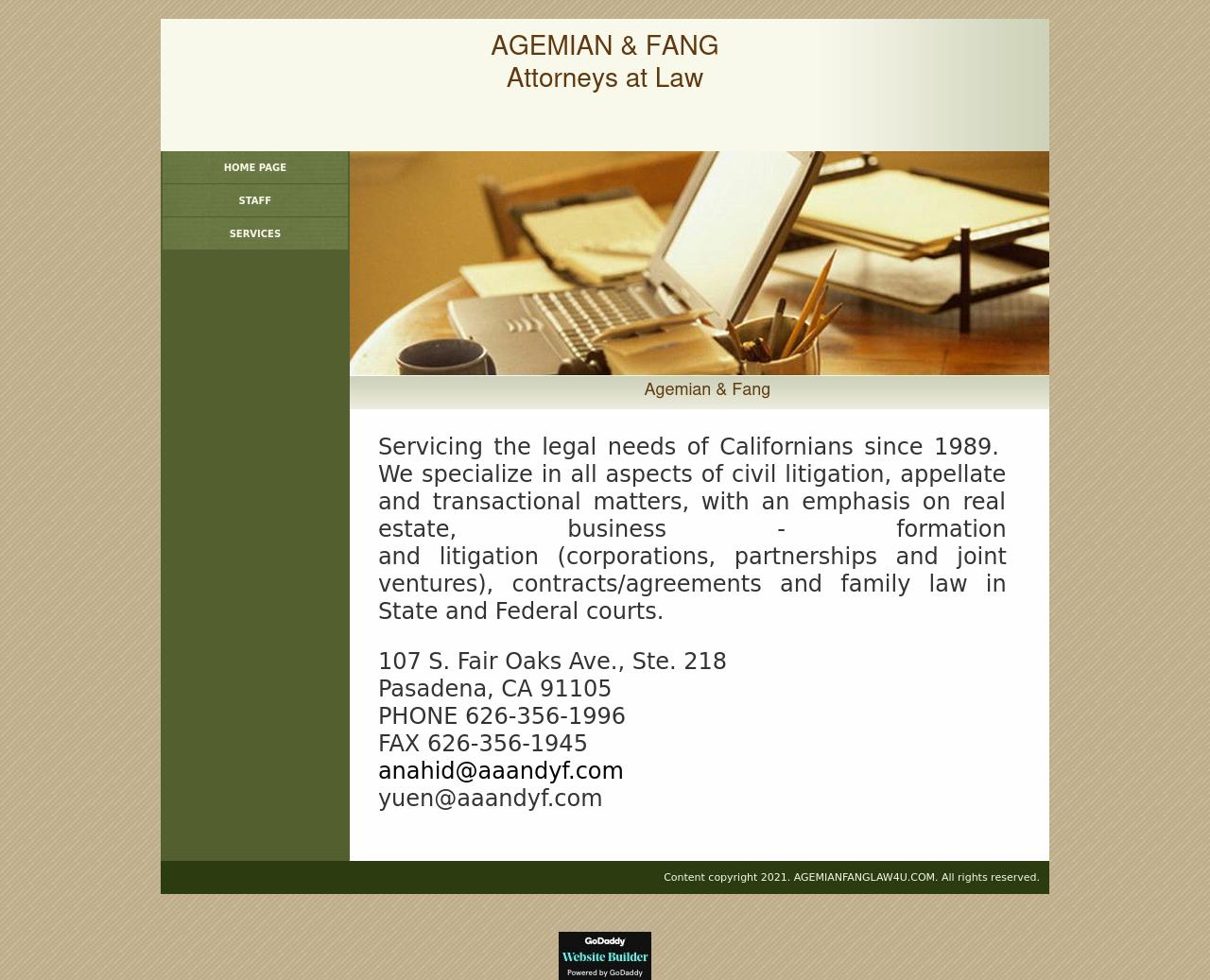 Agemian & Fang, Attorneys at Law - Pasadena CA Lawyers