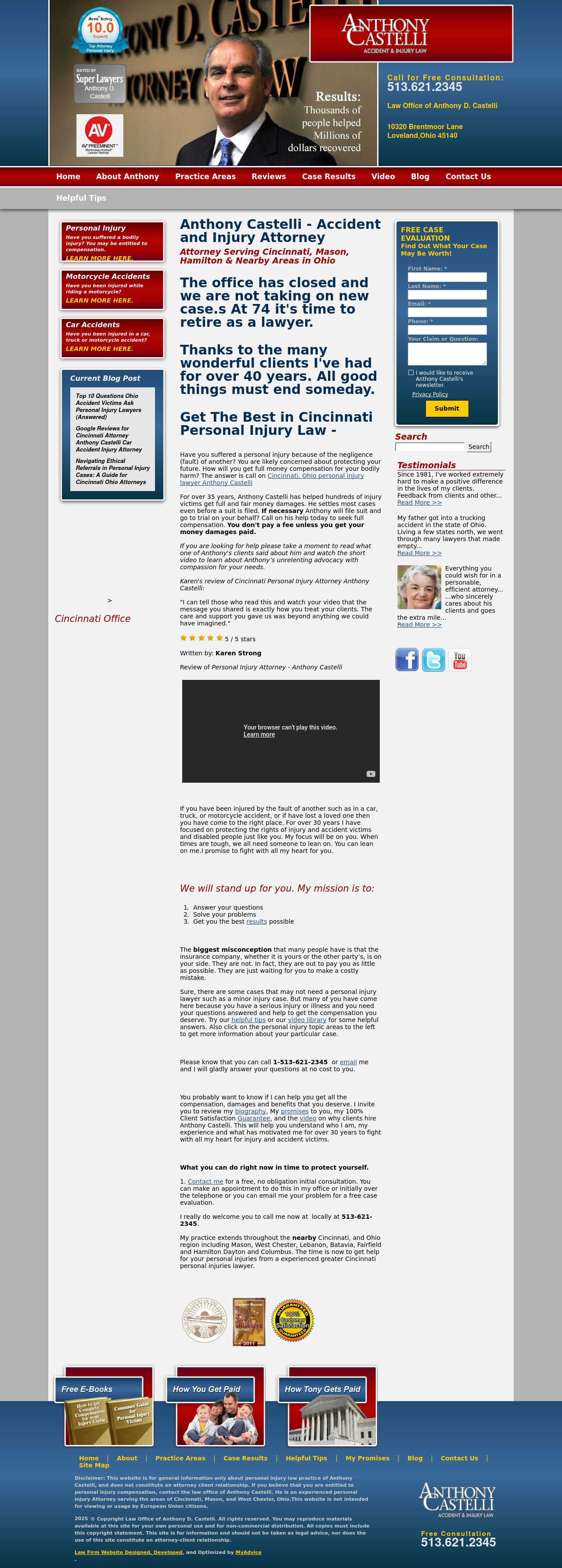 Anthony Castelli Attorney - Cincinnati OH Lawyers