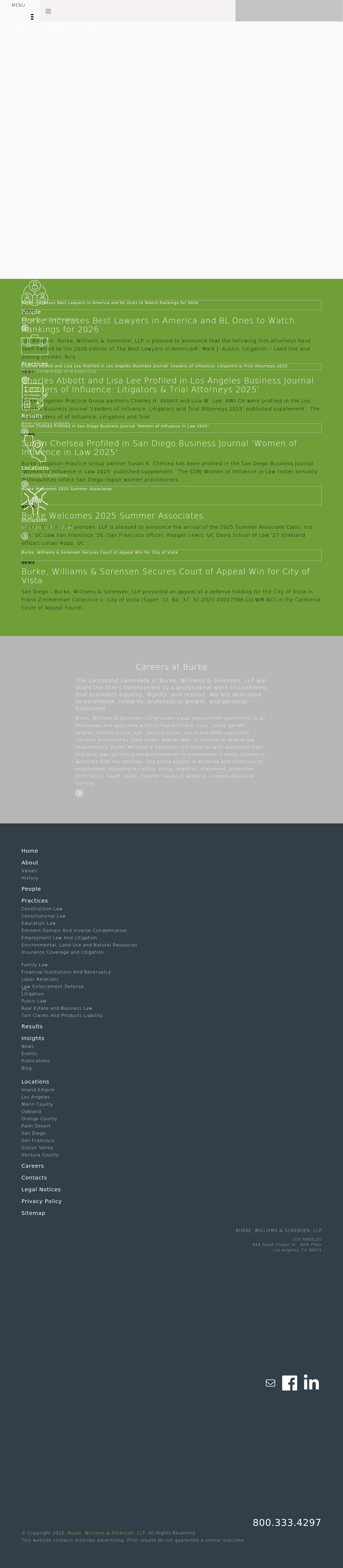 Burke, Williams & Sorensen, LLP - Riverside CA Lawyers