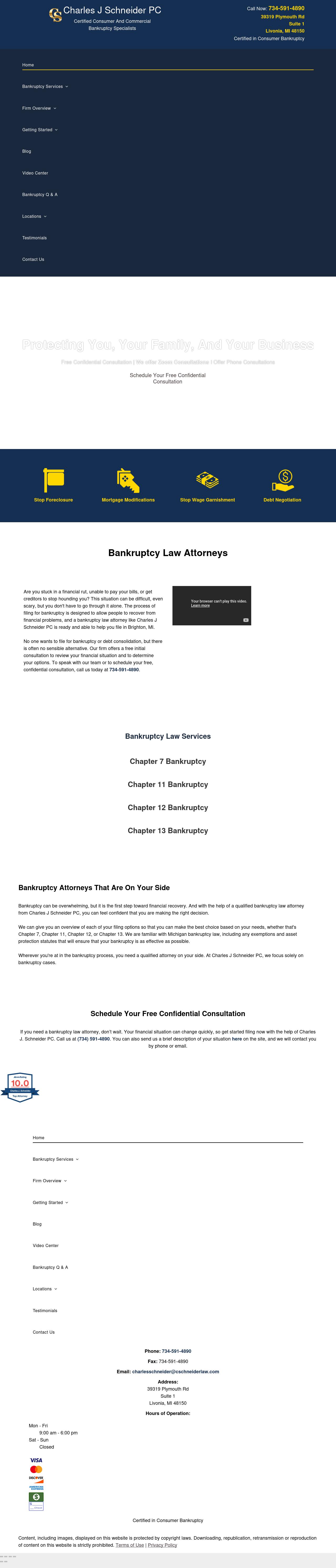 Charles J. Schneider, P.C. - Livonia MI Lawyers