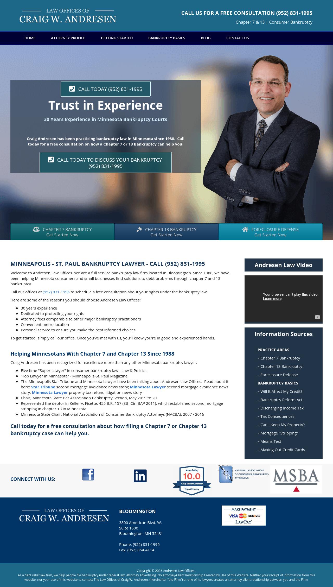 Craig W. Andresen - Brooklyn Center MN Lawyers