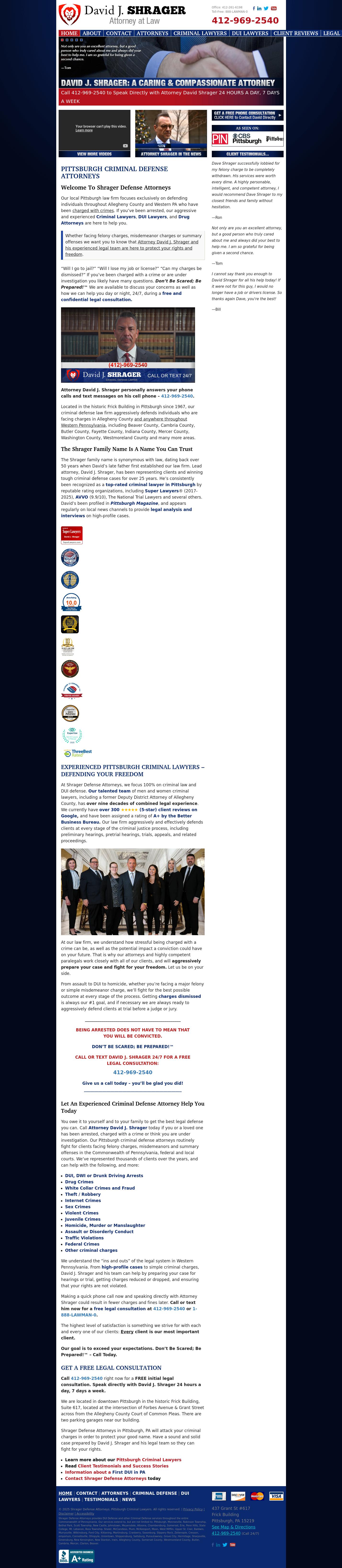 David J. Shrager - Pittsburgh PA Lawyers