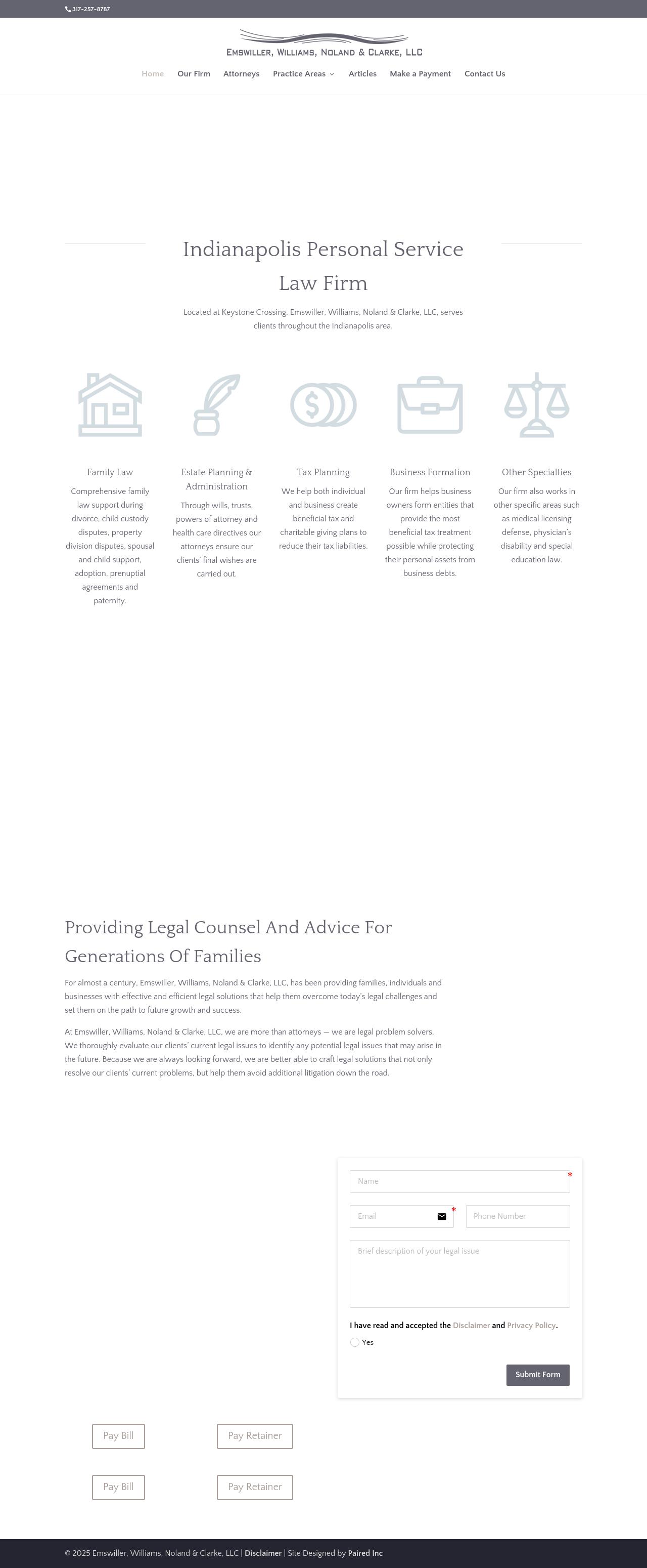 Emswiller, Williams, Noland & Clarke, P.C. - Indianapolis IN Lawyers