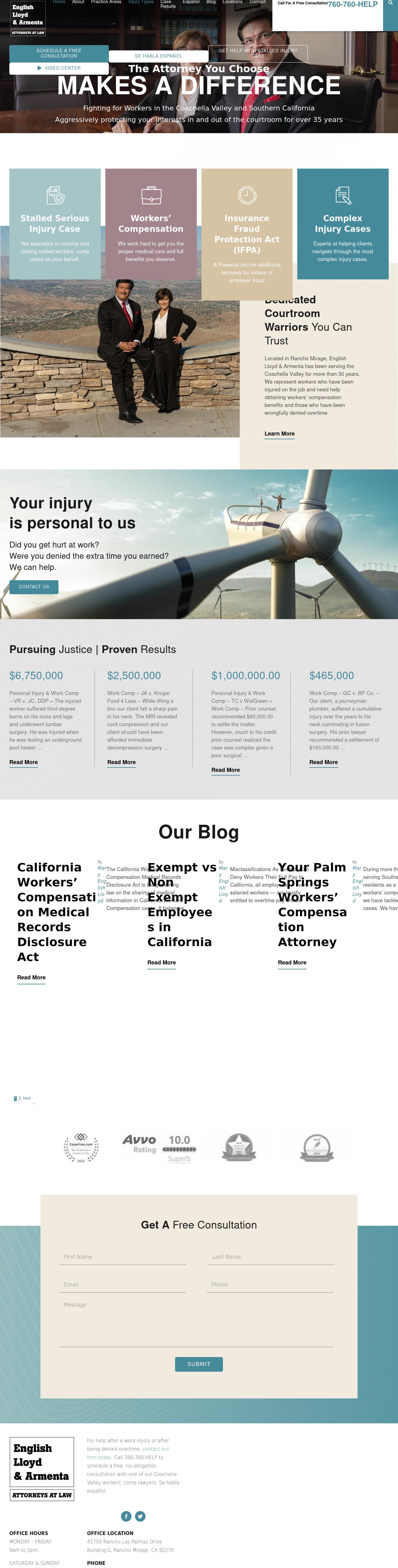 English Lloyd & Armenta - Rancho Mirage CA Lawyers