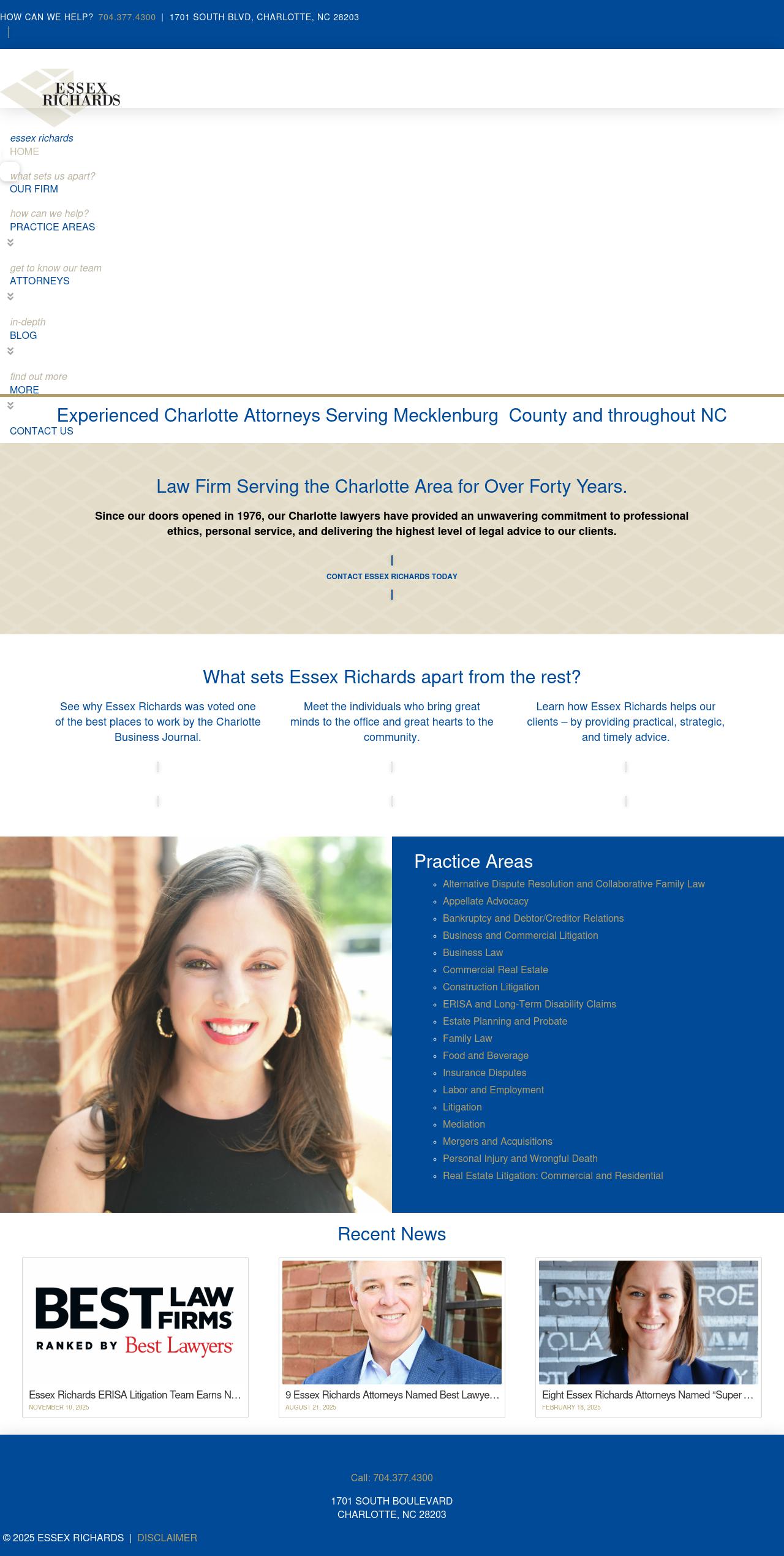Essex Richards, P.A. - Charlotte NC Lawyers