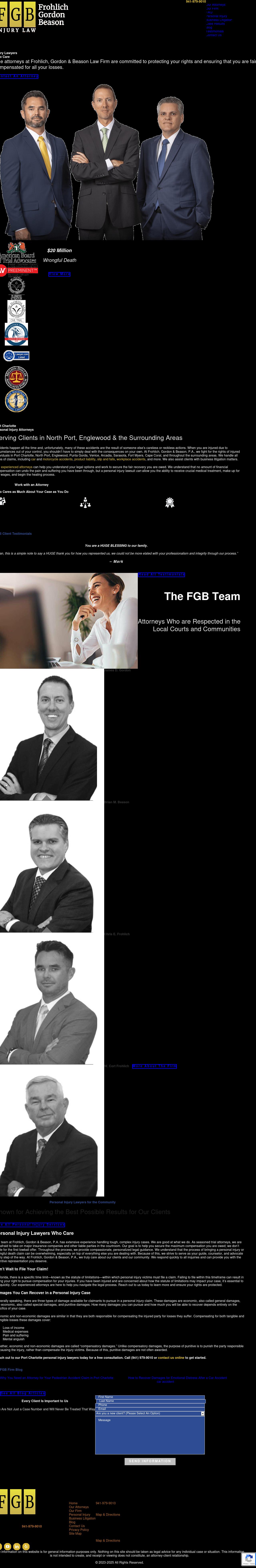 Frohlich, Gordon & Beason, P.A. - Port Charlotte FL Lawyers