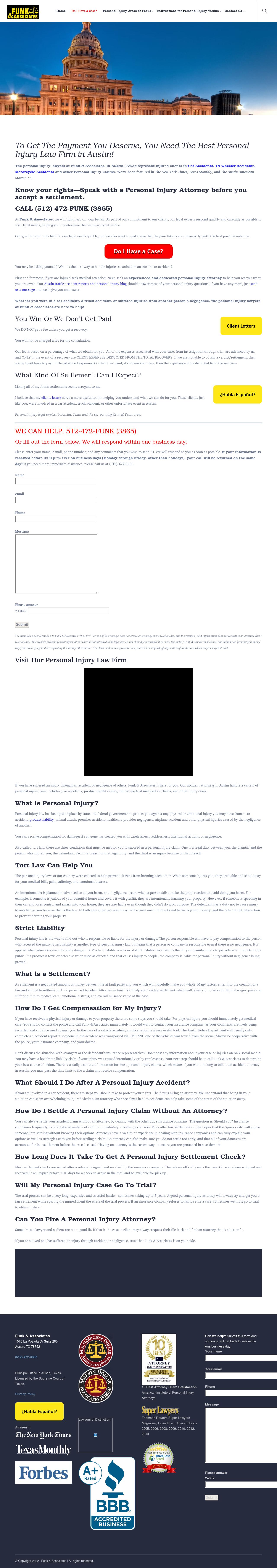 Funk and Associates - Austin TX Lawyers