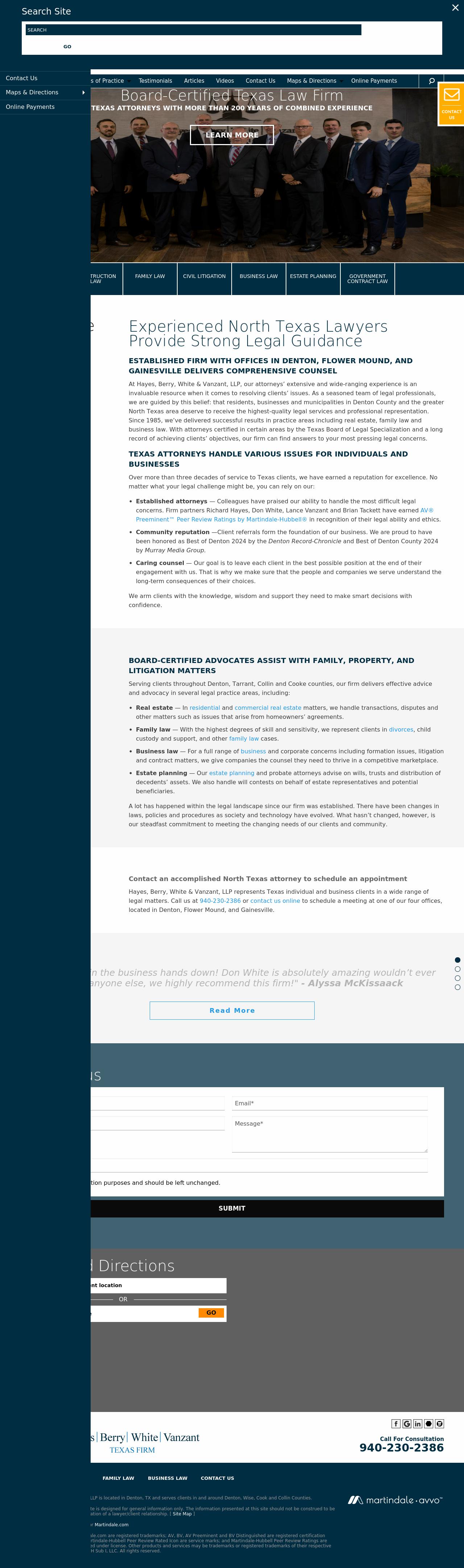 Hayes, Berry, White & Vanzant, LLP - Denton TX Lawyers