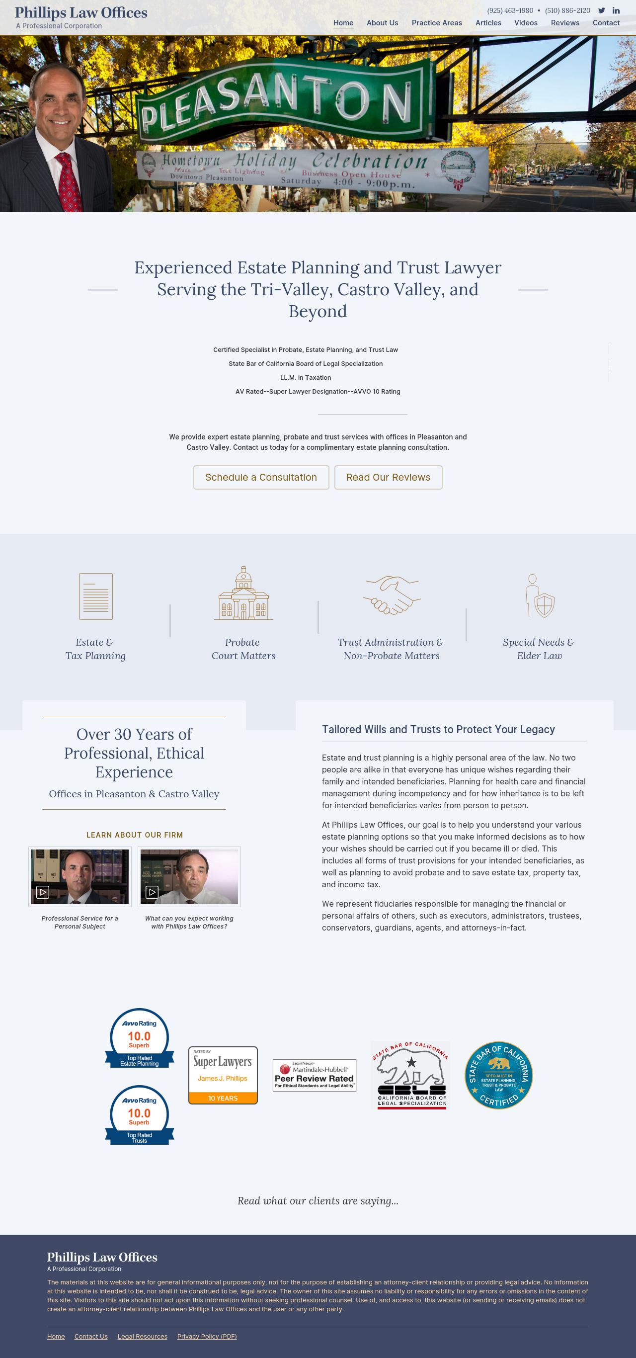 James J. Phillips - Hayward CA Lawyers