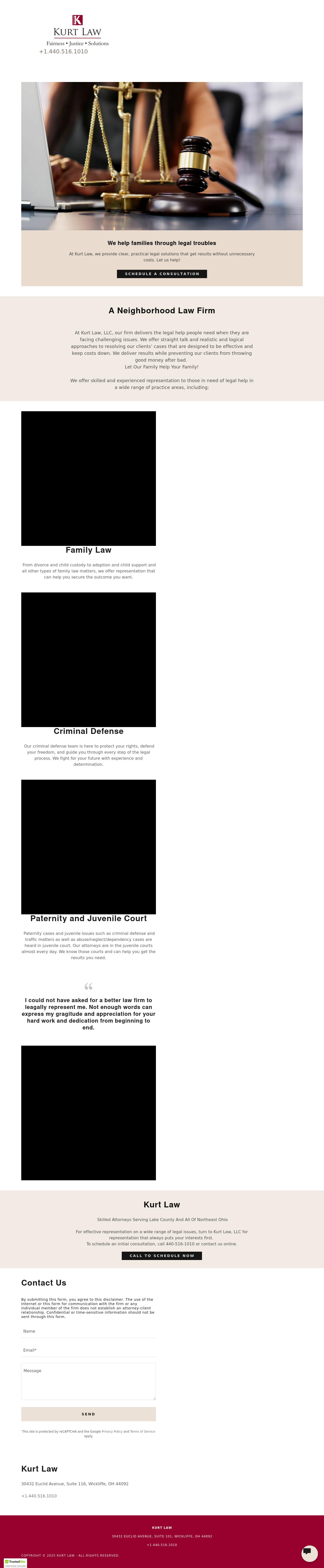 Kurt Law Office, LLC - Wickliffe OH Lawyers