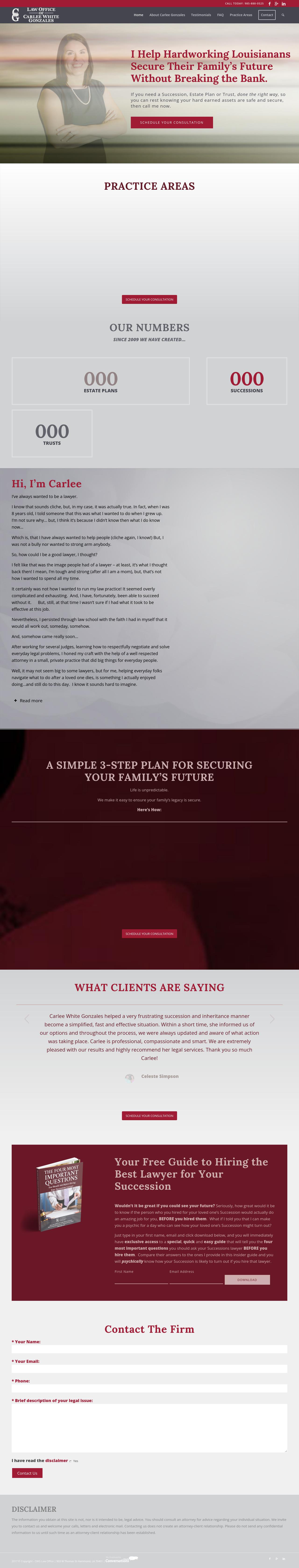 Law Office of Carlee White Gonzales - Hammond LA Lawyers