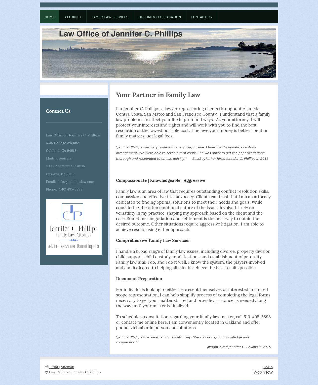 Law Office of Jennifer C. Phillips - Oakland CA Lawyers