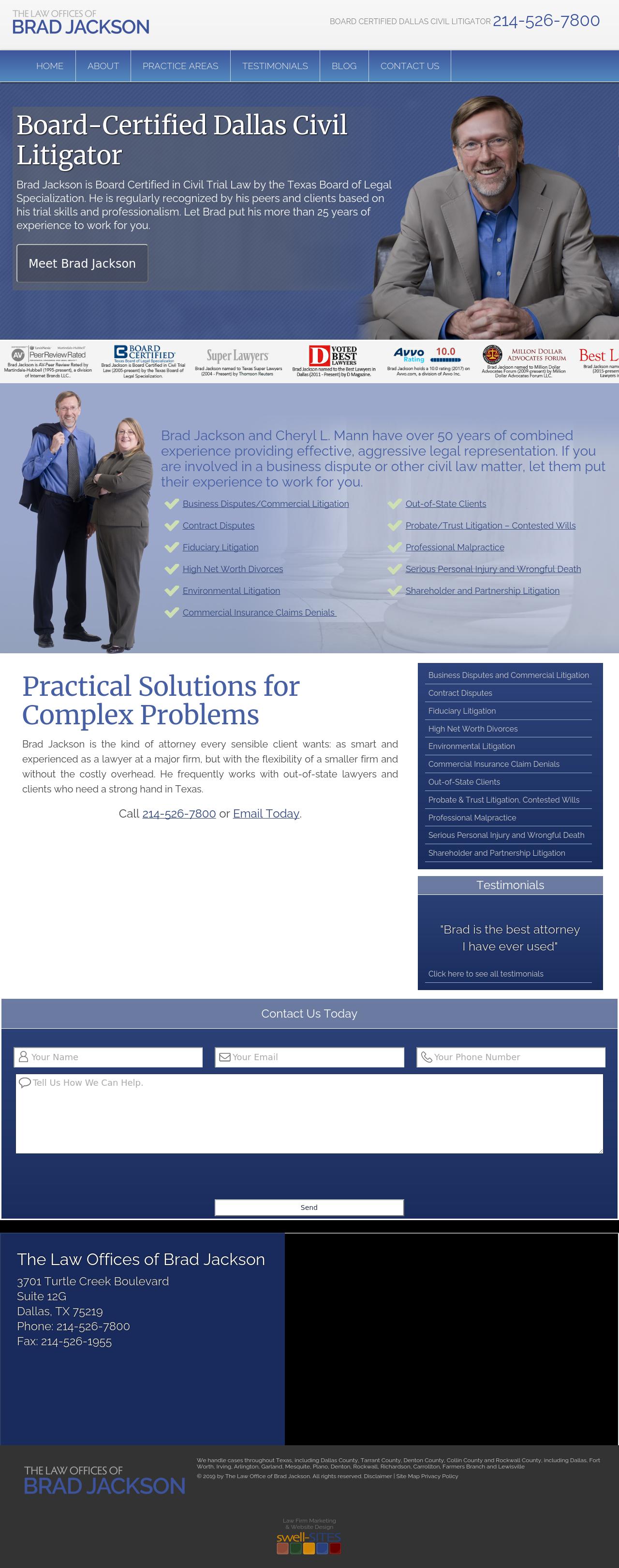 Law Offices of Brad Jackson - Dallas TX Lawyers