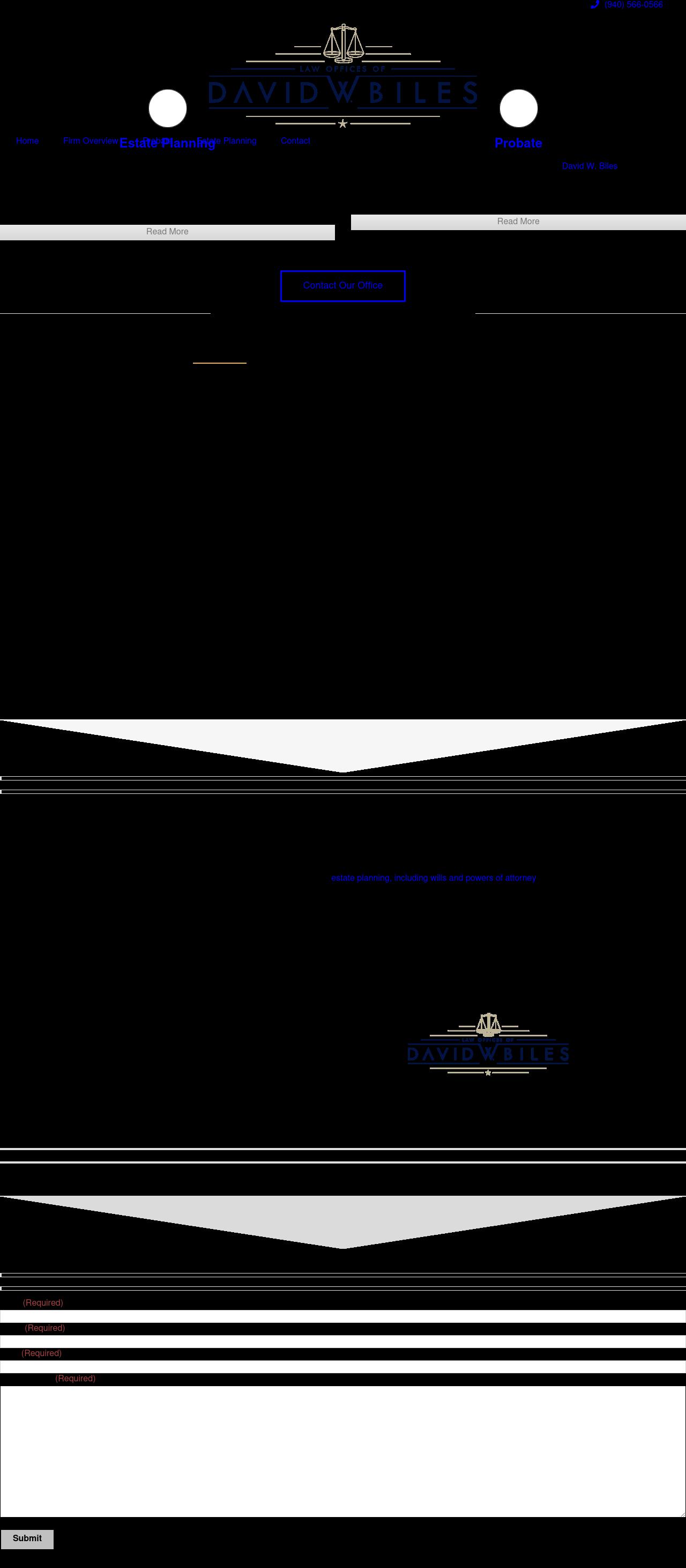 Law Offices of David W. Biles, P.C. - Denton TX Lawyers