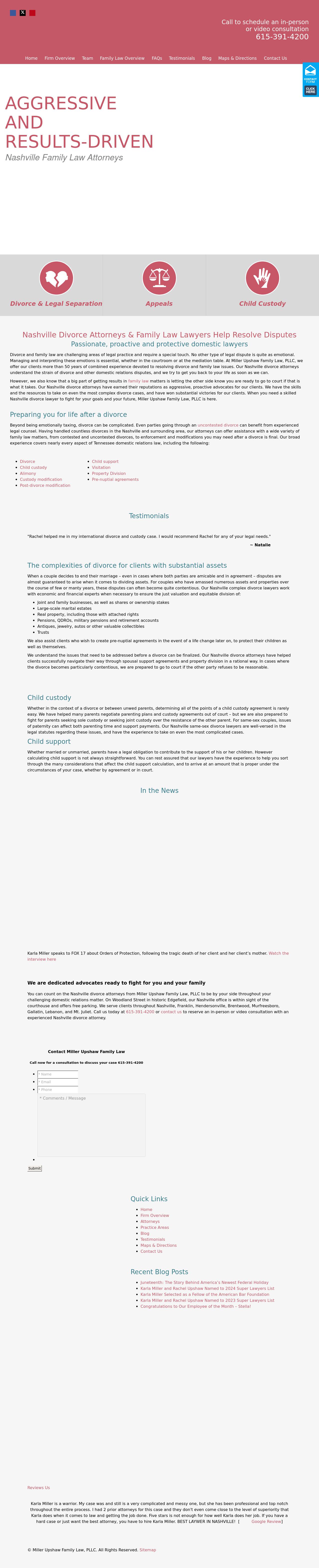 Miller Upshaw Family Law, PLLC - Nashville TN Lawyers