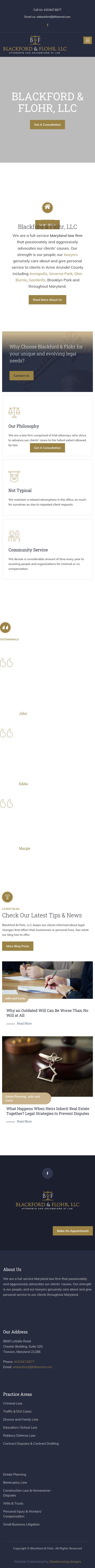 Blackford & Flohr, LLC - Towson MD Lawyers