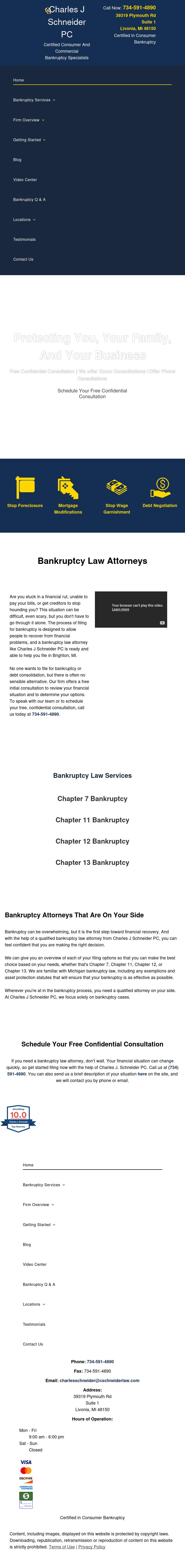 Charles J. Schneider, P.C. - Livonia MI Lawyers