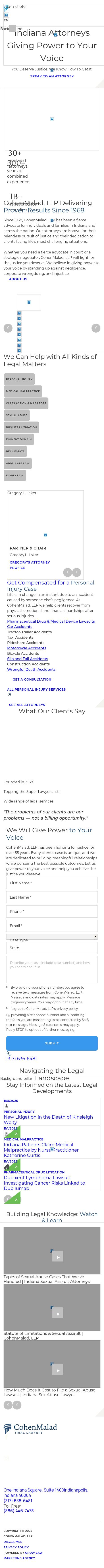 Cohen & Malad, LLP - Indianapolis IN Lawyers