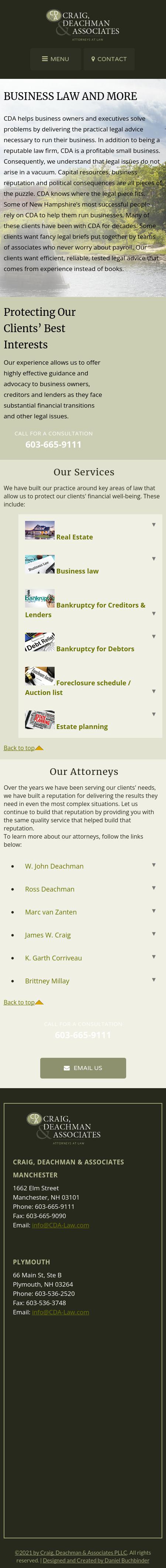 Craig, Deachman & Amann, PLLC - Manchester NH Lawyers