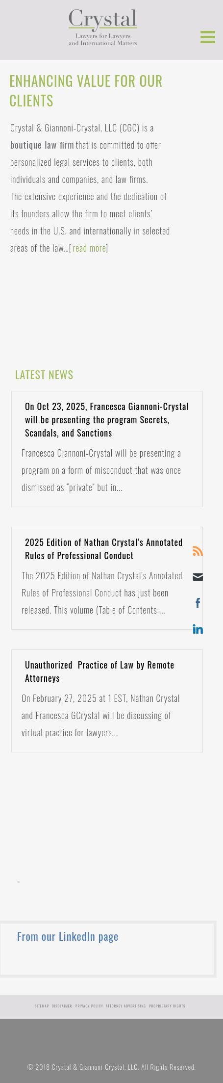 Crystal & Giannoni-Crystal, LLC - Charleston SC Lawyers