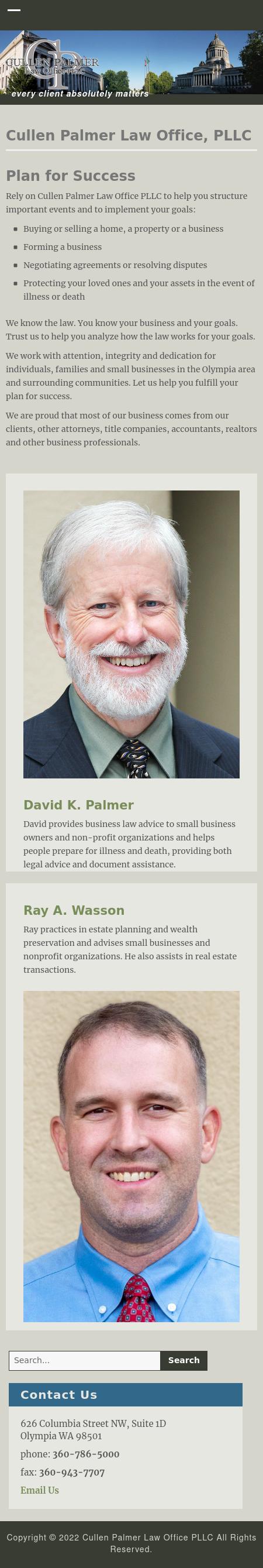 Cullen Palmer Law Office, L.L.P. - Olympia WA Lawyers