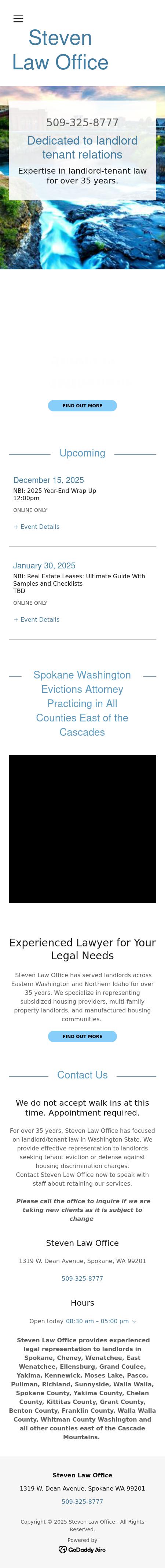 Eric M. Steven, P.S., Attorney at Law - Spokane WA Lawyers