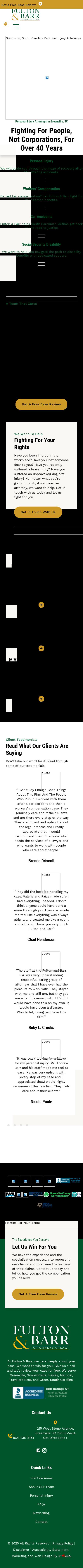 Fulton & Barr Attorneys at Law - Greenville SC Lawyers