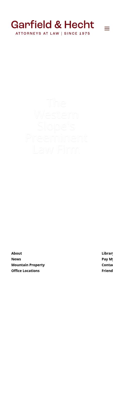 Garfield & Hecht, P.C. - Aspen CO Lawyers