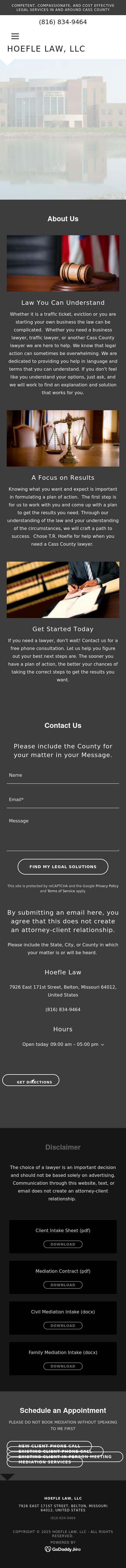 Hoefle Law LLC - Belton MO Lawyers