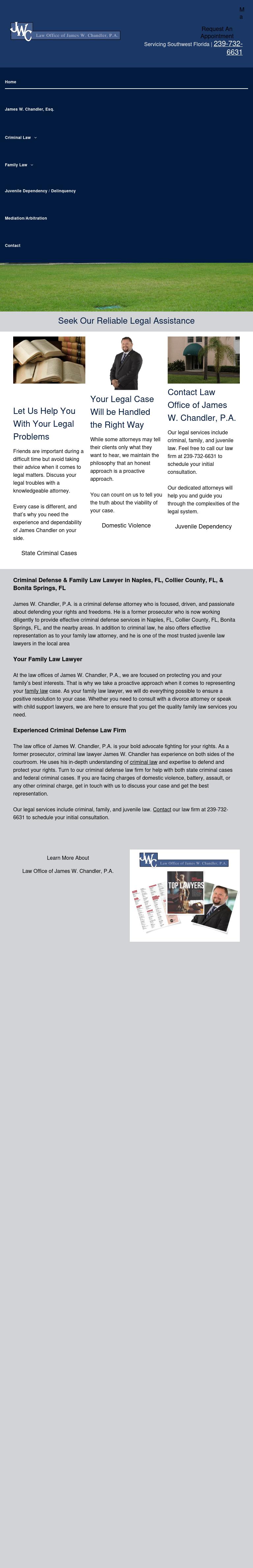 James W. Chandler Attorney at Law - Naples FL Lawyers