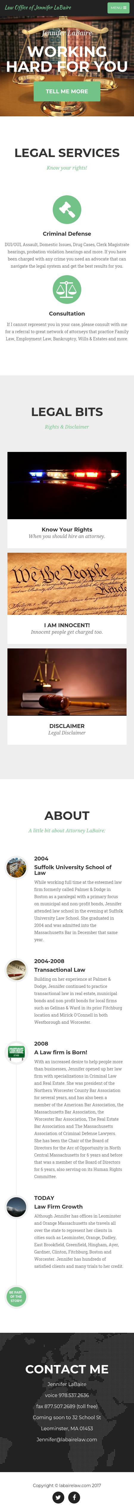 Jennifer LaBaire - Attorney at Law - Leominster MA Lawyers