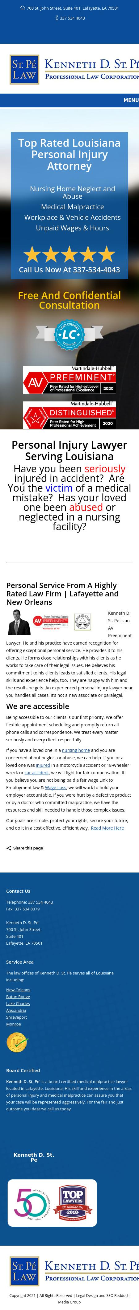 Kenneth D. St. Pe' - Lafayette LA Lawyers