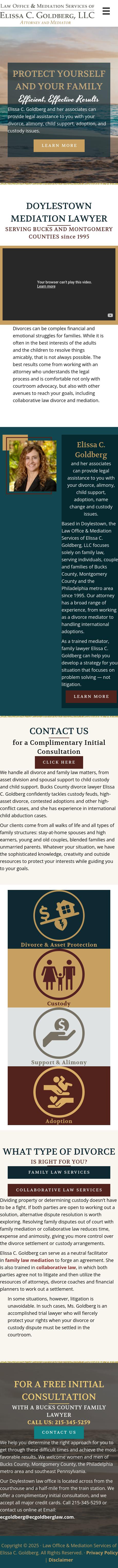 Law Office  & Mediation Services of Elissa C. Goldberg - Doylestown PA Lawyers