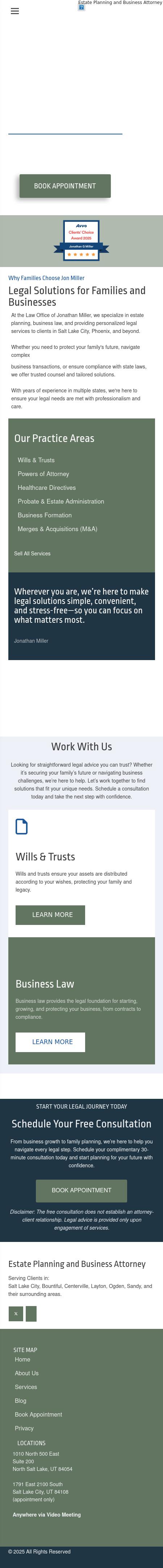 Law Office of Jonathan Miller - Salt Lake City UT Lawyers