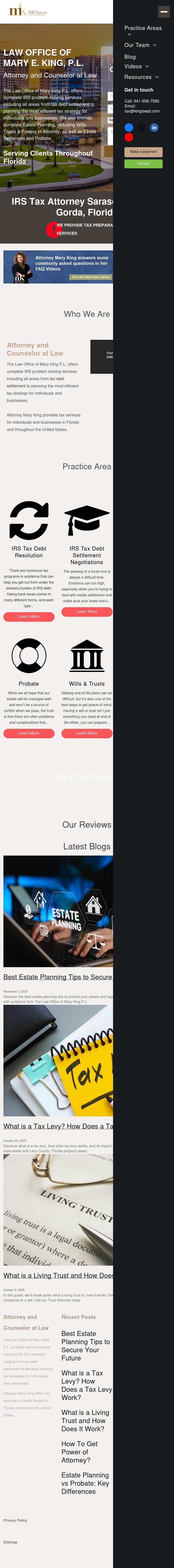 Law Office Of Mary E. King P.L. - Sarasota FL Lawyers