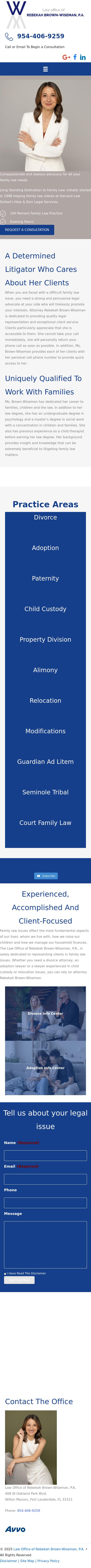 Law Office of Rebekah Brown-Wiseman, P.A. - Fort Lauderdale FL Lawyers