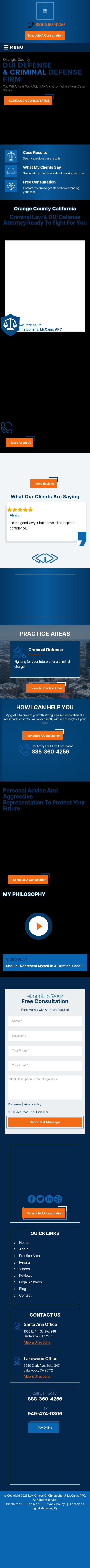 Law Offices of Christopher J. McCann - Santa Ana CA Lawyers