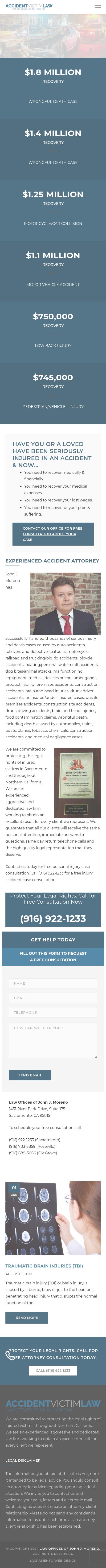 Law Offices of John J. Moreno - Sacramento CA Lawyers