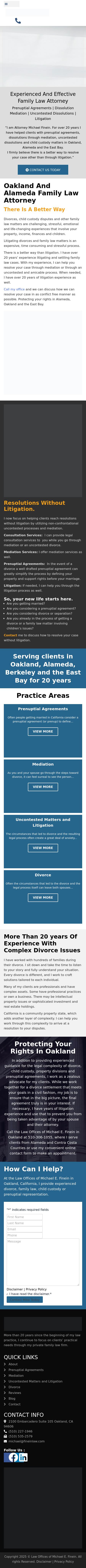 Law Offices of Michael E. Finein - Oakland CA Lawyers