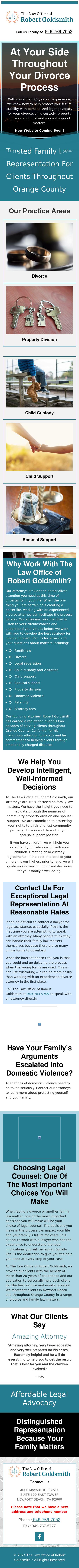 Law Offices of Robert G. Goldsmith - Irvine CA Lawyers