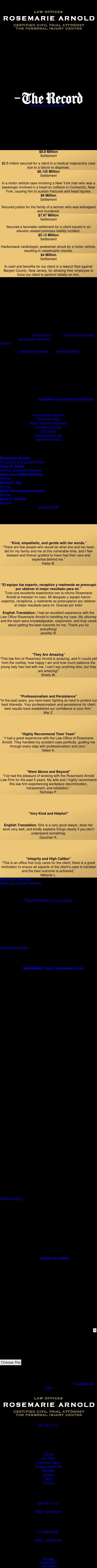 Law Offices Rosemarie Arnold - New York NY Lawyers