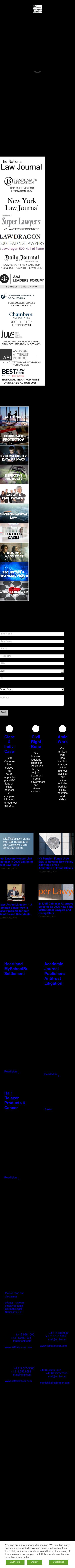 Lieff Cabraser Heimann & Bernstein, LLP - New York NY Lawyers