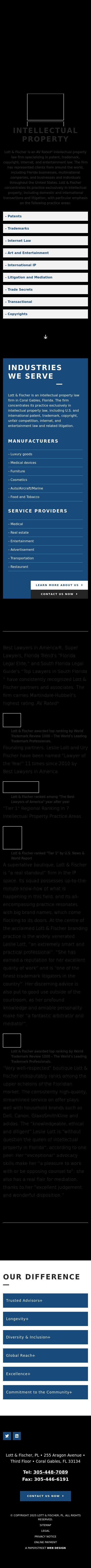 Lott & Fischer, PL - Coral Gables FL Lawyers