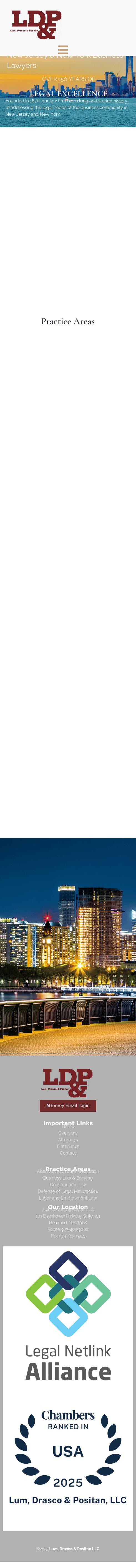 Lum, Drasco & Positan, LLC - Roseland NJ Lawyers