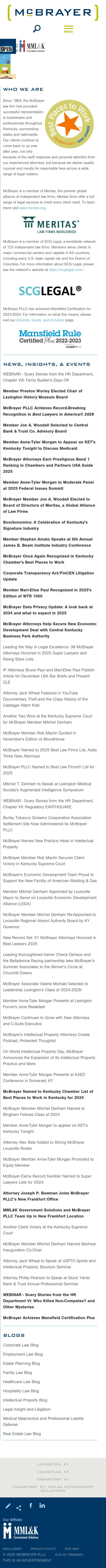 McBrayer, McGinnis, Leslie & Kirkland, PLLC - Louisville KY Lawyers