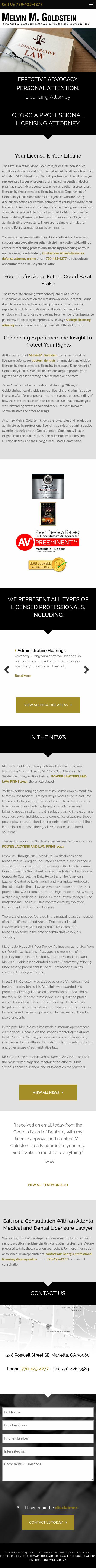 Melvin M. Goldstein, P.C. - Marietta GA Lawyers