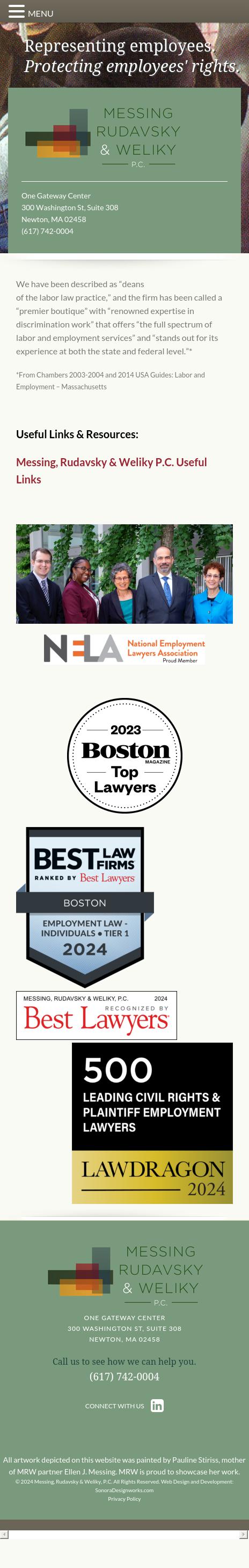 Messing, Rudavsky & Weliky, P.C. - Boston MA Lawyers