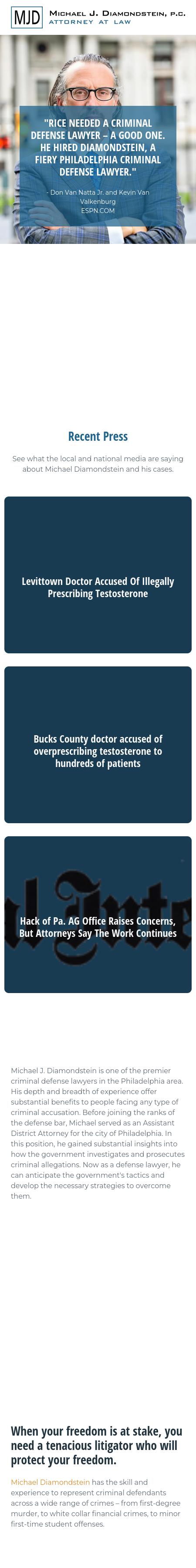 Michael J. Diamondstein, P.C. Attorney At Law - Philadelphia PA Lawyers